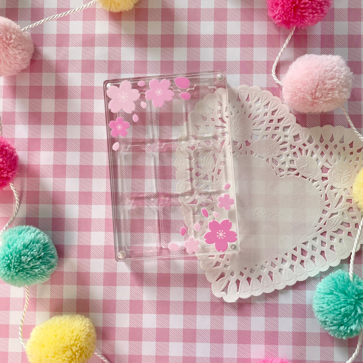 Clear Sakura 9-Slot Switch Game Case