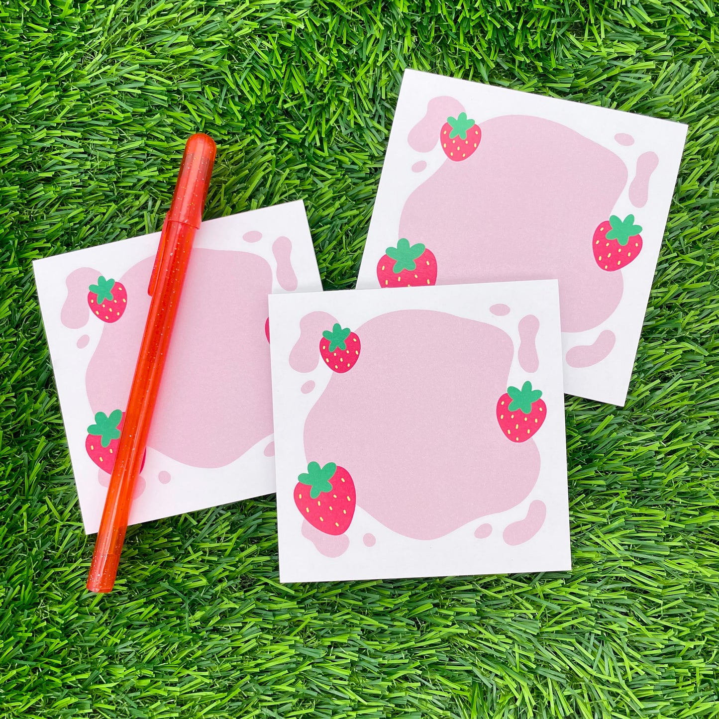 Strawberry Milk Memo Pad image 0