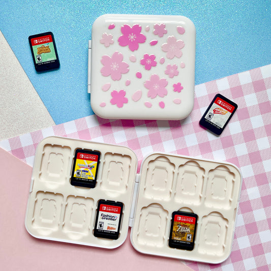 White Sakura Switch Game Case image 0