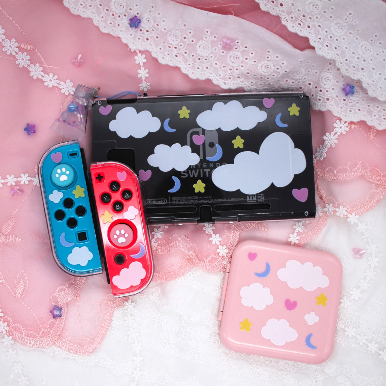 Dreamy Cloud Clear Nintendo Switch Case image 1