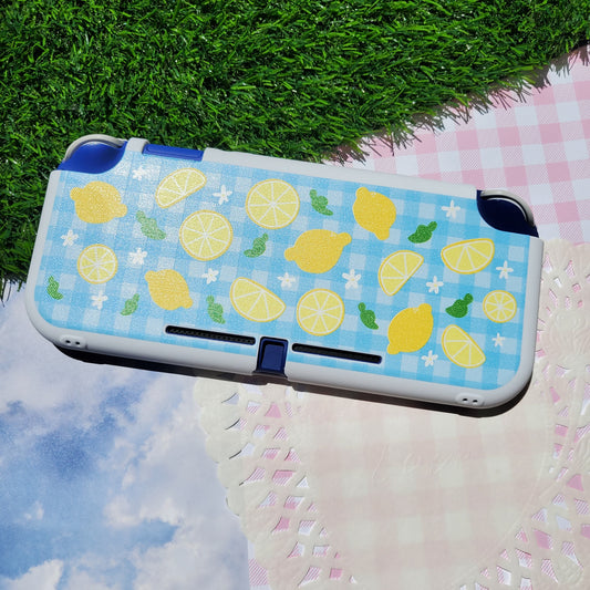 Lemon Gingham Nintendo Switch Lite Case
