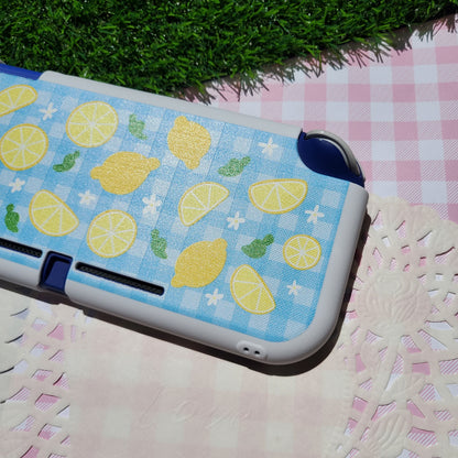 Lemon Gingham Nintendo Switch Lite Case