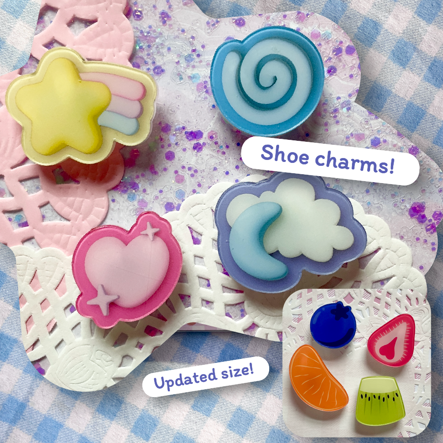 UPDATED Dreamy Sky Shoe Charm Set image 2