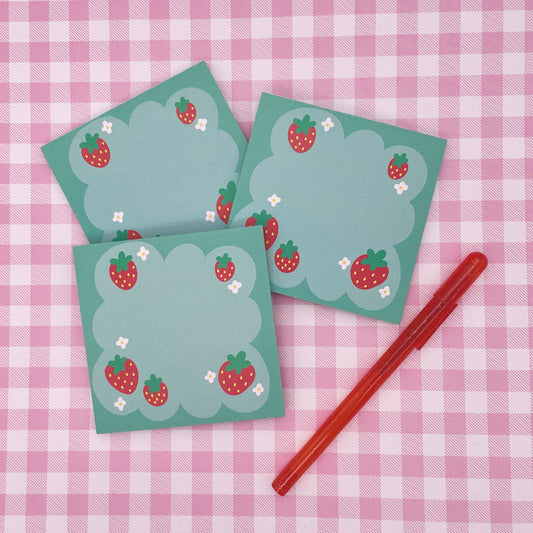Strawberry Field Memo Pad image 0