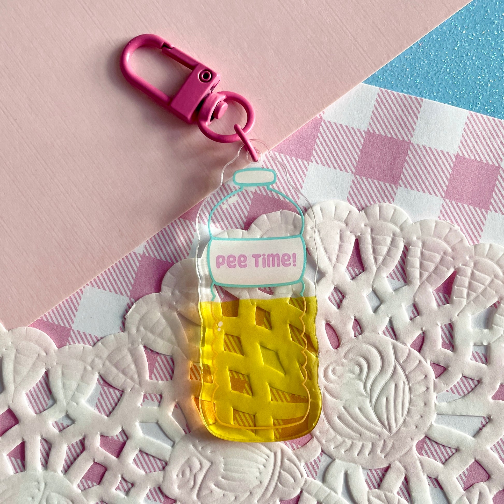 Pee Time Translucent Acrylic Charm image 3