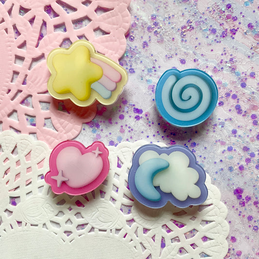 UPDATED Dreamy Sky Shoe Charm Set image 0