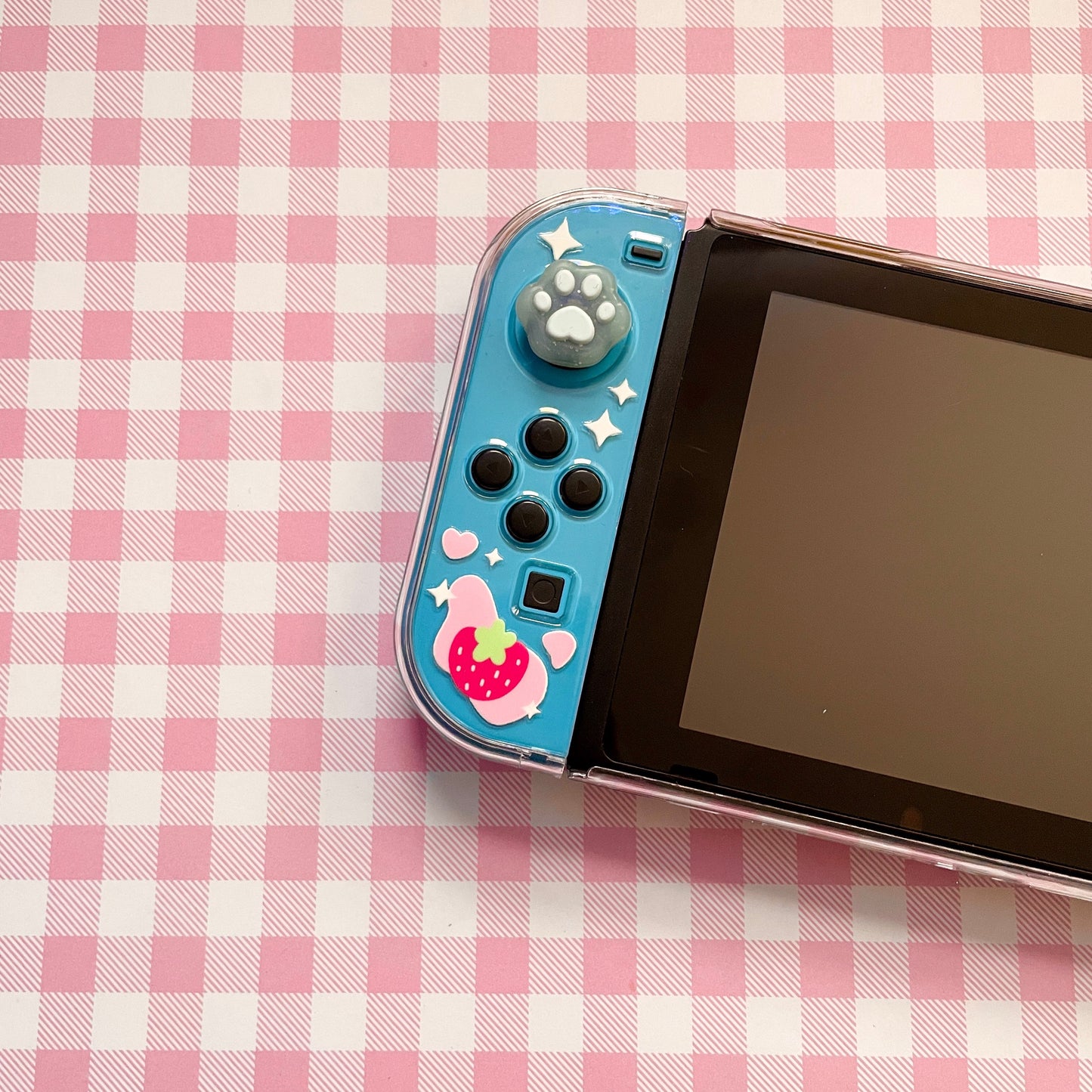 Strawberry Milk Clear Nintendo Switch Case image 3