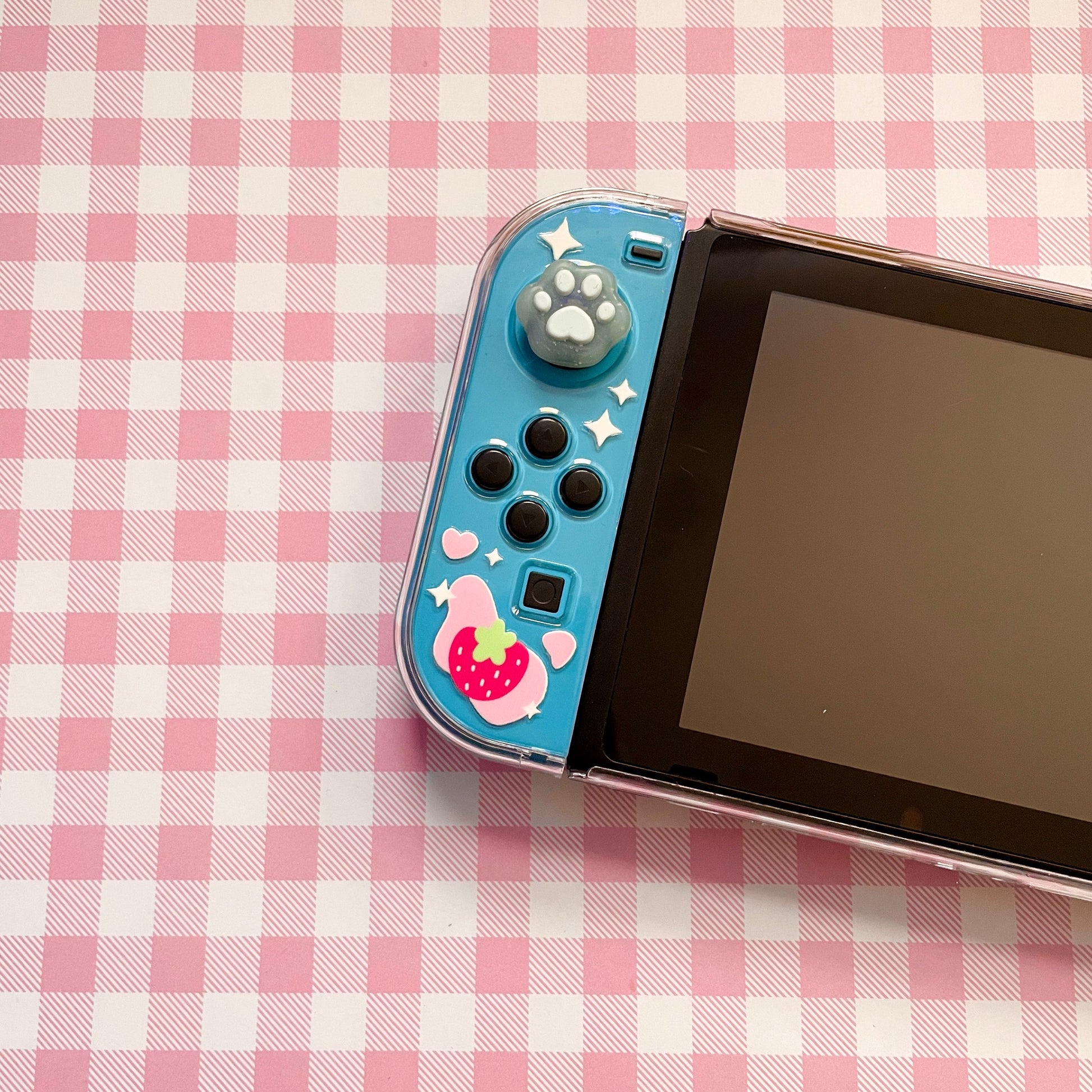 Strawberry Milk Clear Nintendo Switch Case image 3
