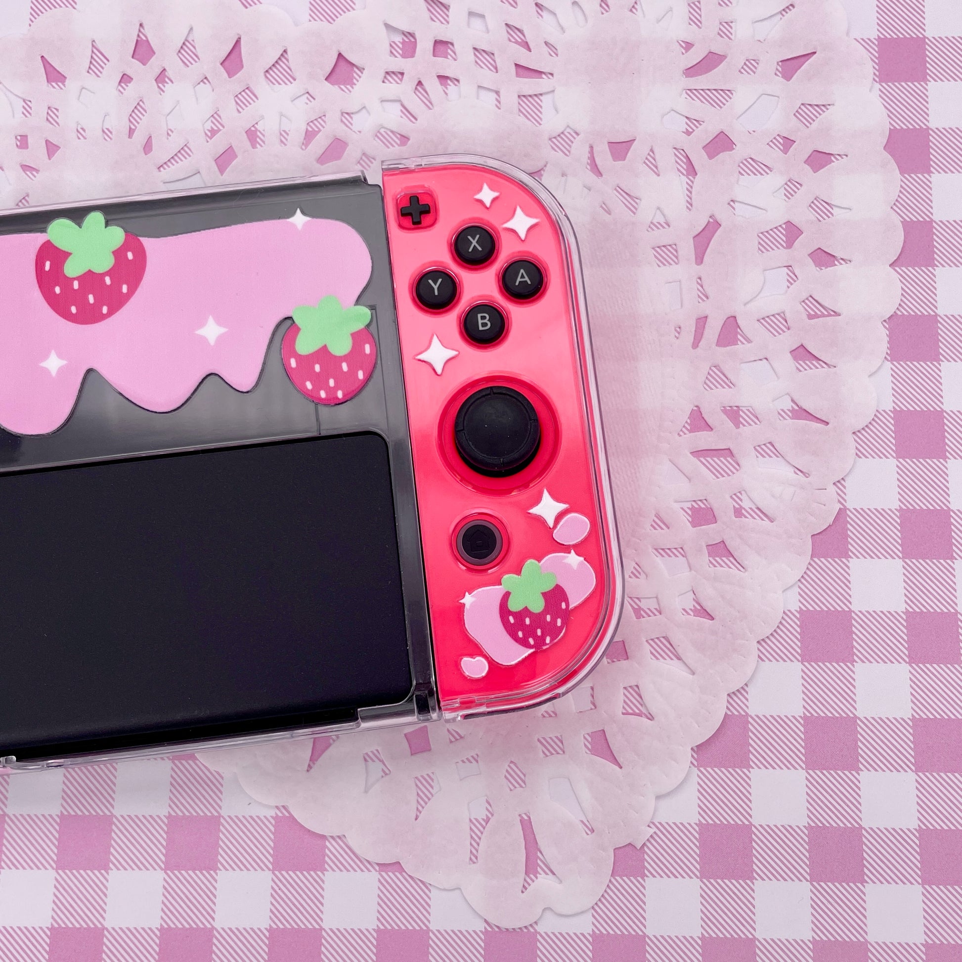 Strawberry Milk Switch OLED Case image 6