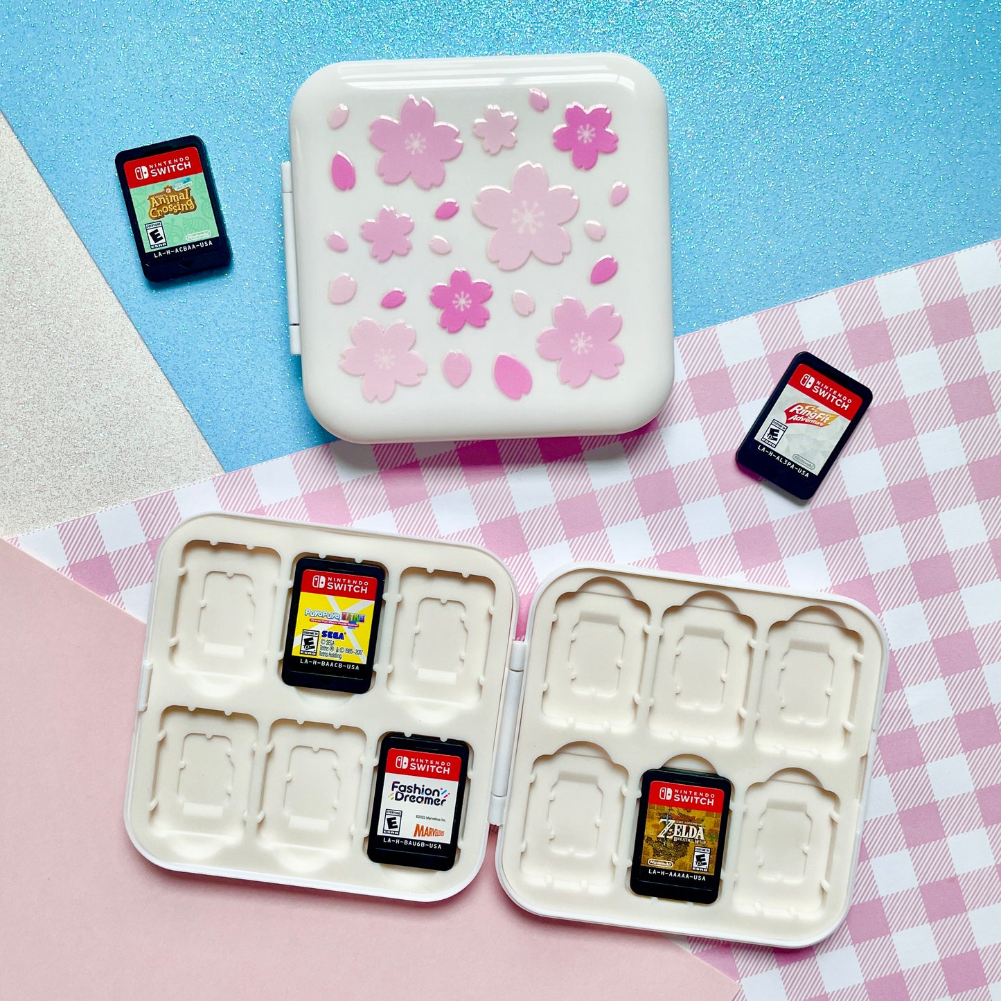 White Sakura Switch Game Case image 1