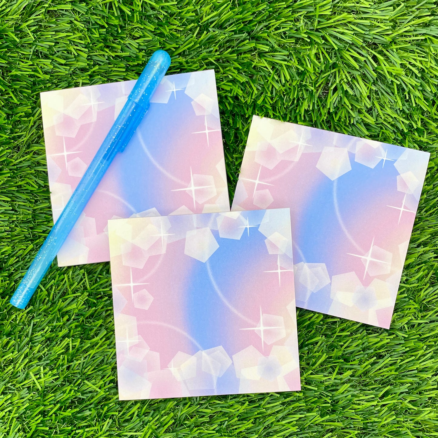 Pastel Shoujo Sparkle Memo Pad image 1