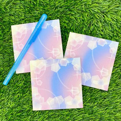 Pastel Shoujo Sparkle Memo Pad image 1