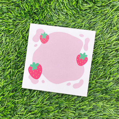 Strawberry Milk Memo Pad image 1