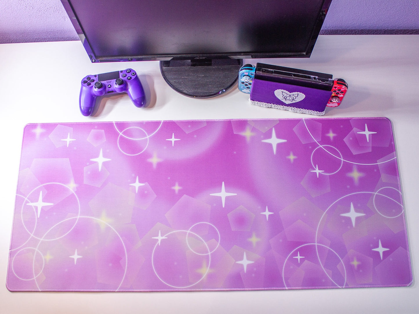 Purple Sparkle Desk Mat image 1