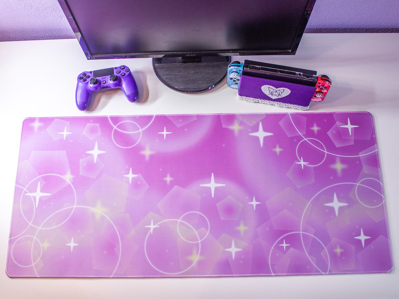 Purple Sparkle Desk Mat image 1