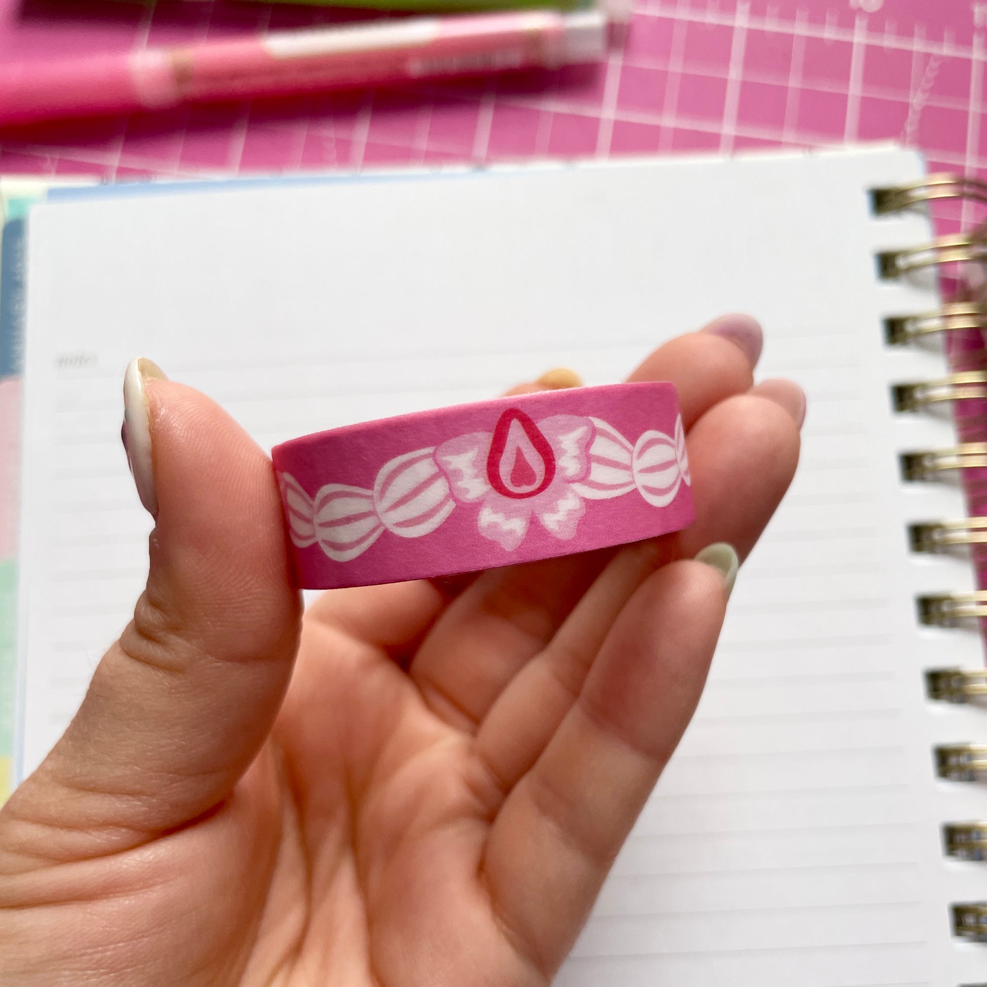 Strawberry Frosting Washi Tape image 1