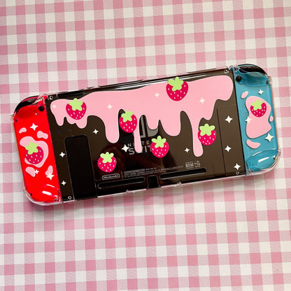Strawberry Milk Clear Nintendo Switch Case image 2