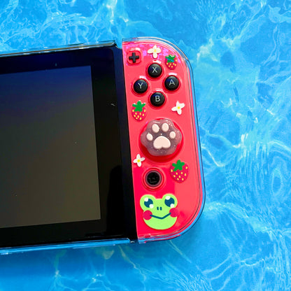 Strawberry Frog Clear Nintendo Switch Case image 2
