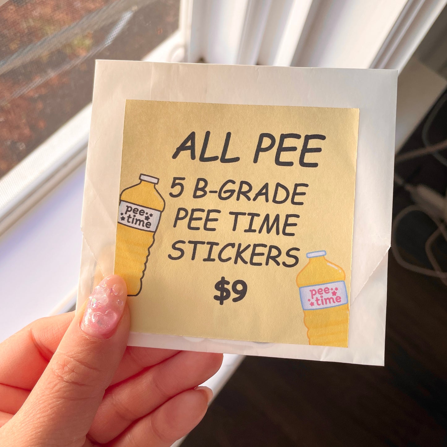 B-Grade Pee Time Sticker Pack image 1