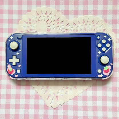 Strawberry Milk Clear Nintendo Switch Lite Case image 1