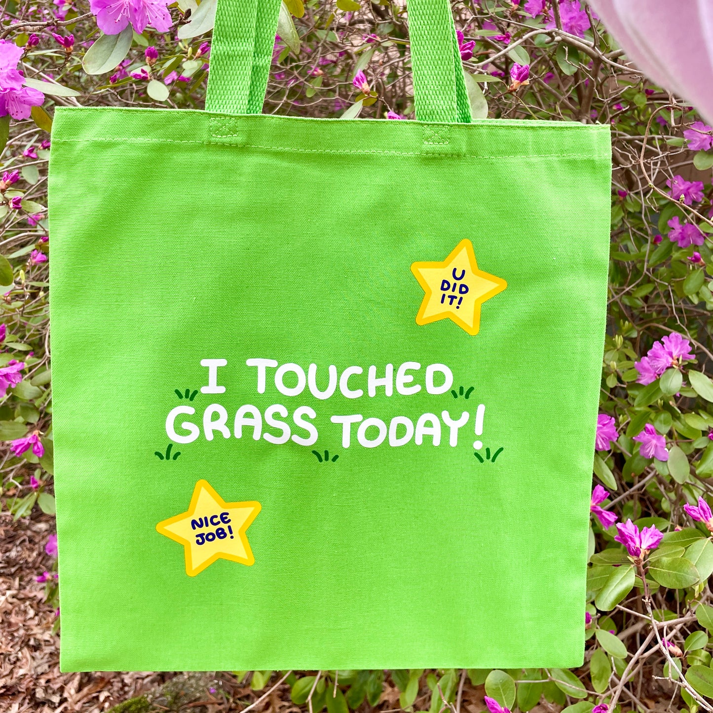 I Touched Grass Today Tote Bag image 2