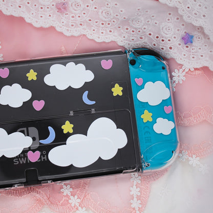 Dreamy Cloud Clear Nintendo Switch OLED Case image 3
