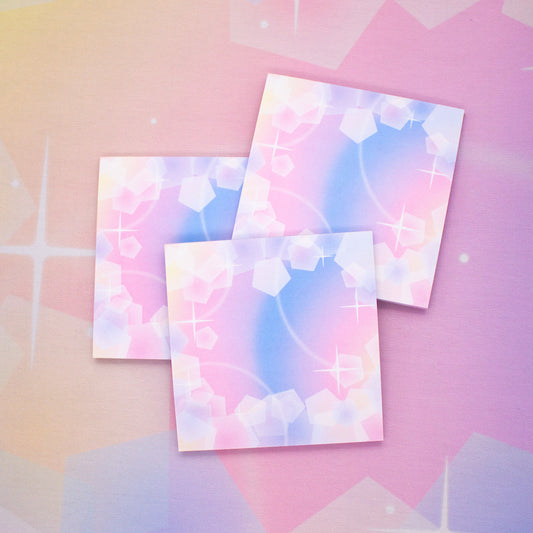 Pastel Shoujo Sparkle Memo Pad image 0