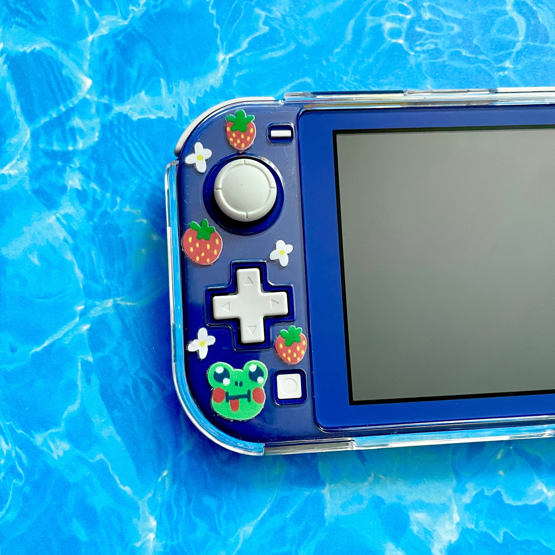 Strawberry Frog Clear Nintendo Switch Lite Case image 2
