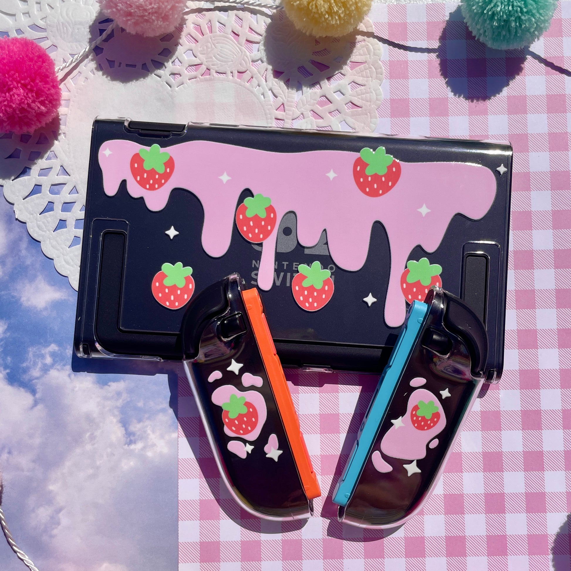 Strawberry Milk Clear Nintendo Switch 2 Case image 6