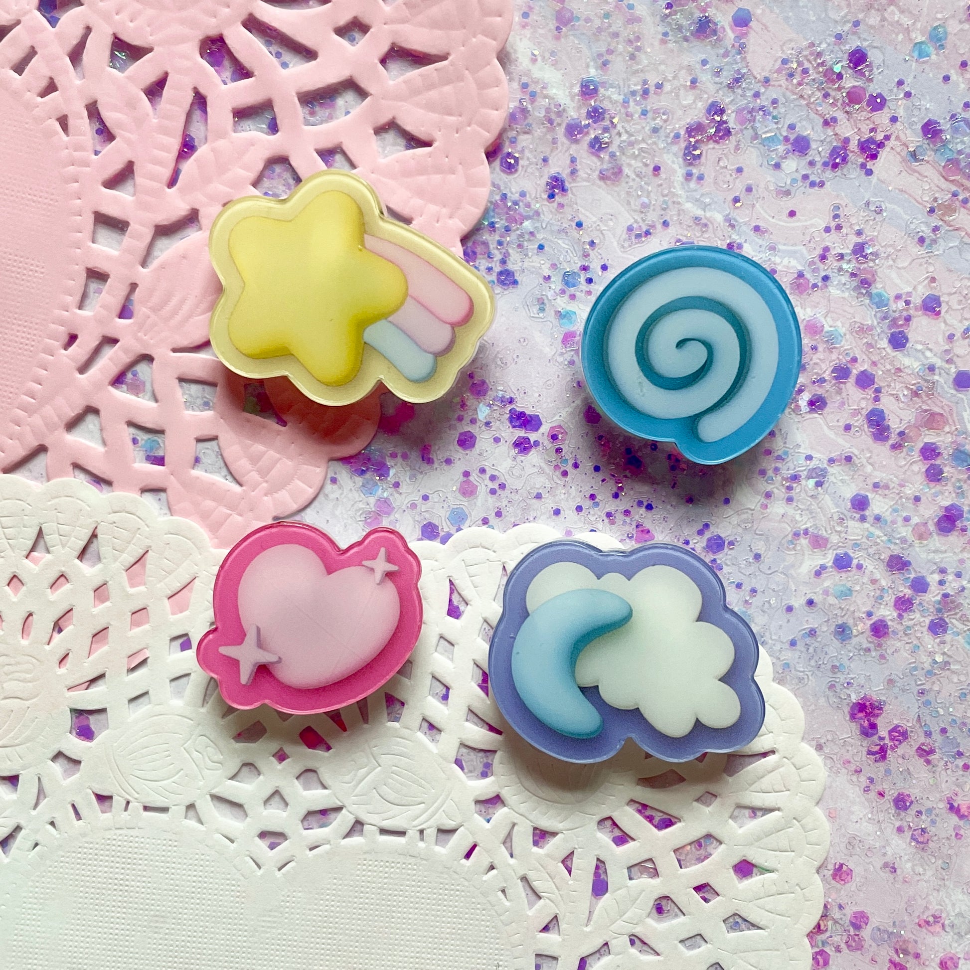 UPDATED Dreamy Sky Shoe Charm Set image 4