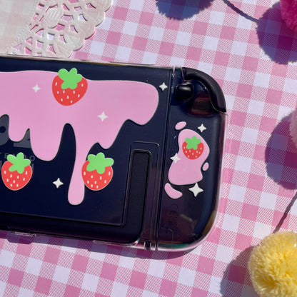 Strawberry Milk Clear Nintendo Switch 2 Case image 5