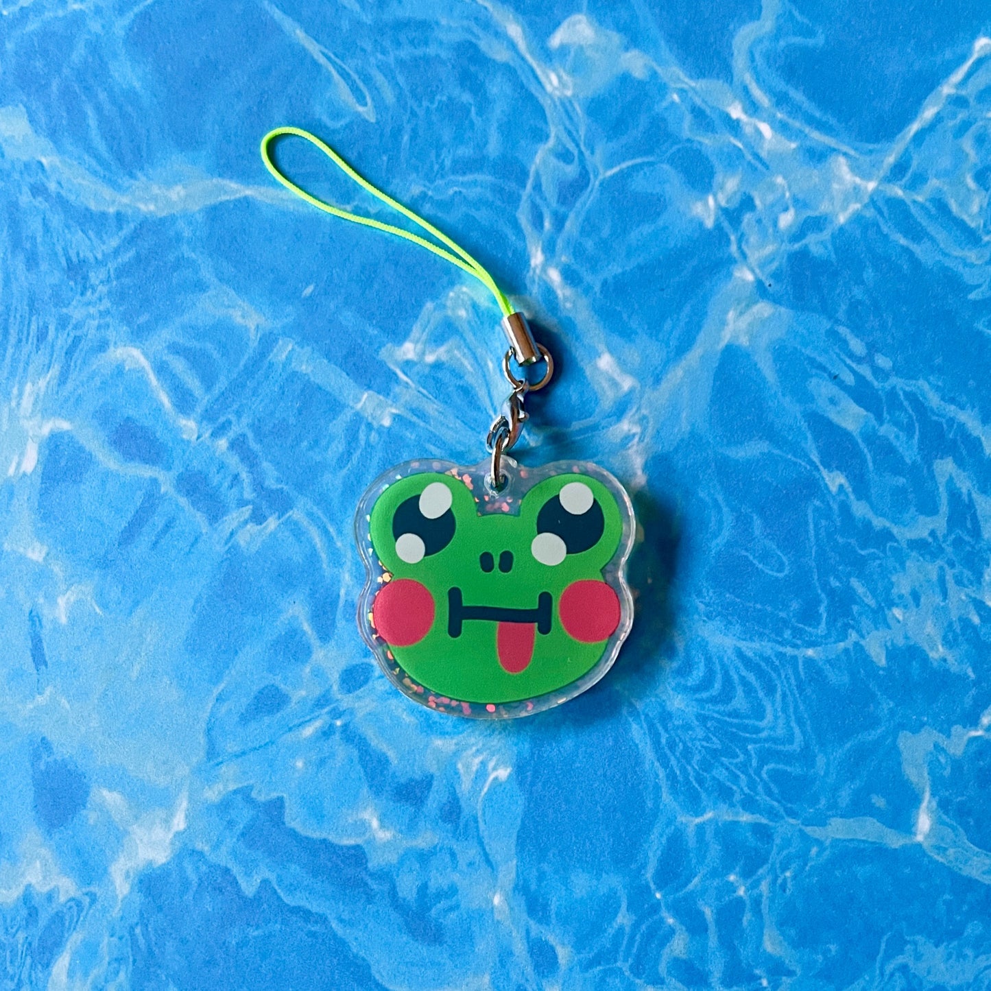 Cheeky Frog Phone Charm image 4