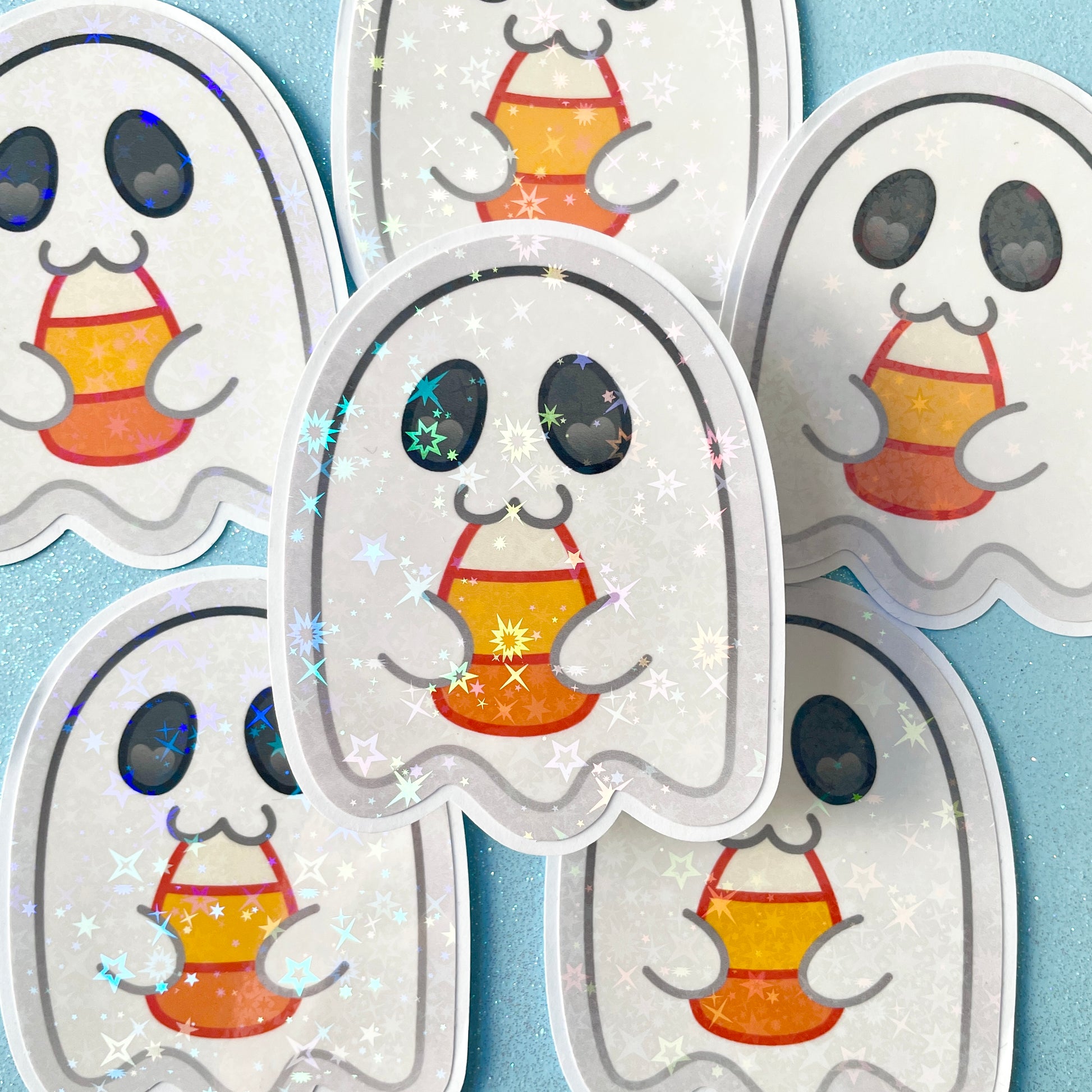 Candy Corn Ghost Sticker image 1