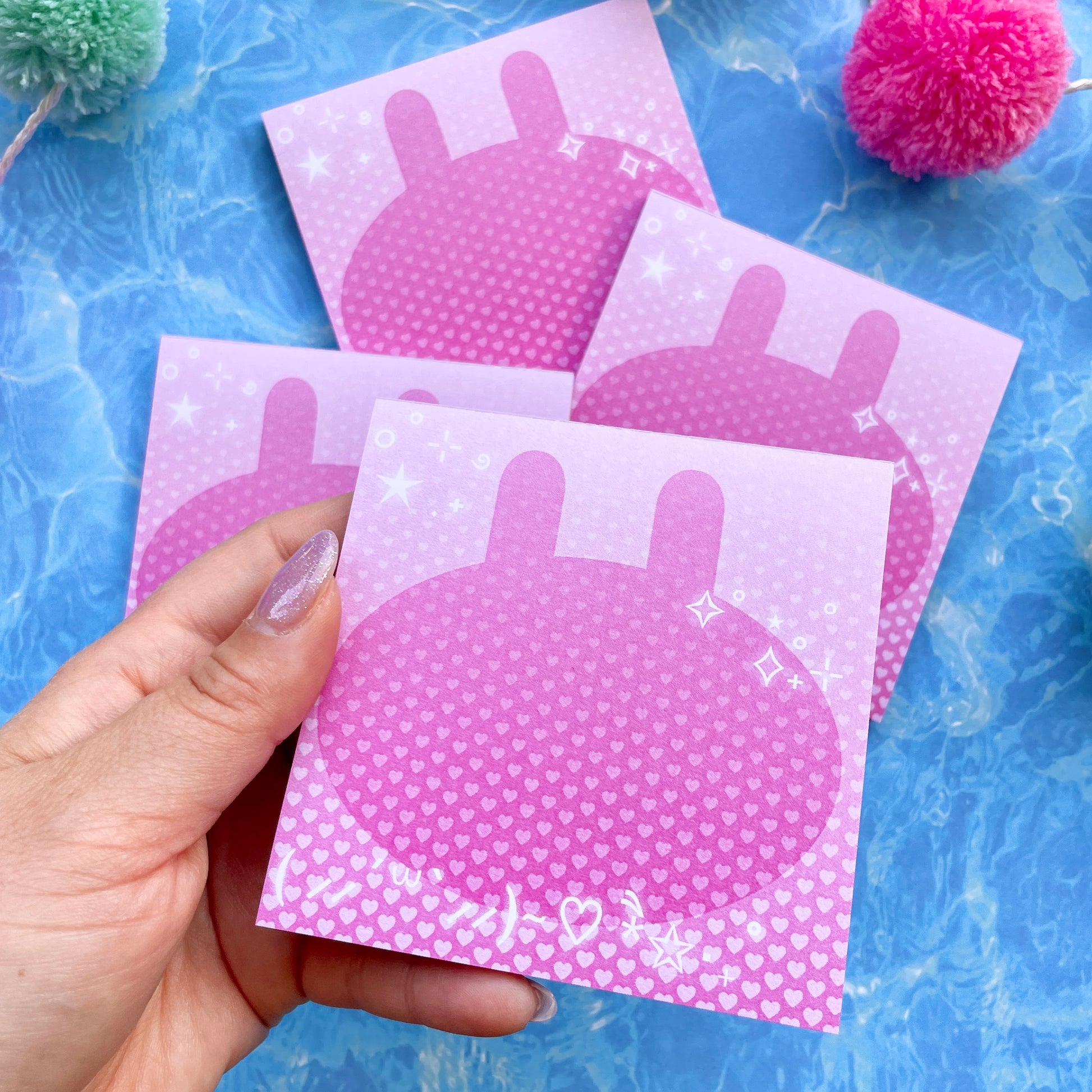 Cyber Bunny Square Memo Pad image 6