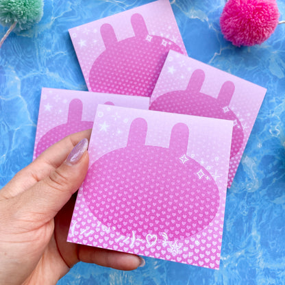 Cyber Bunny Square Memo Pad image 6