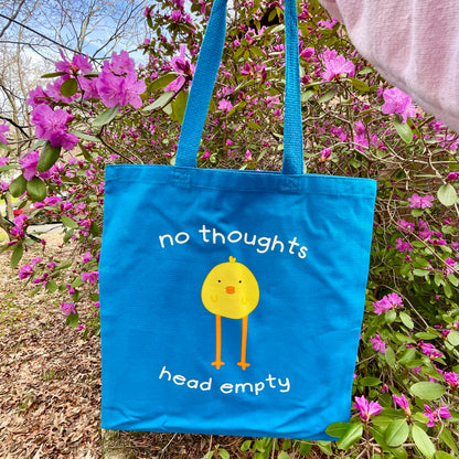 No Thoughts Head Empty Tote Bag image 1