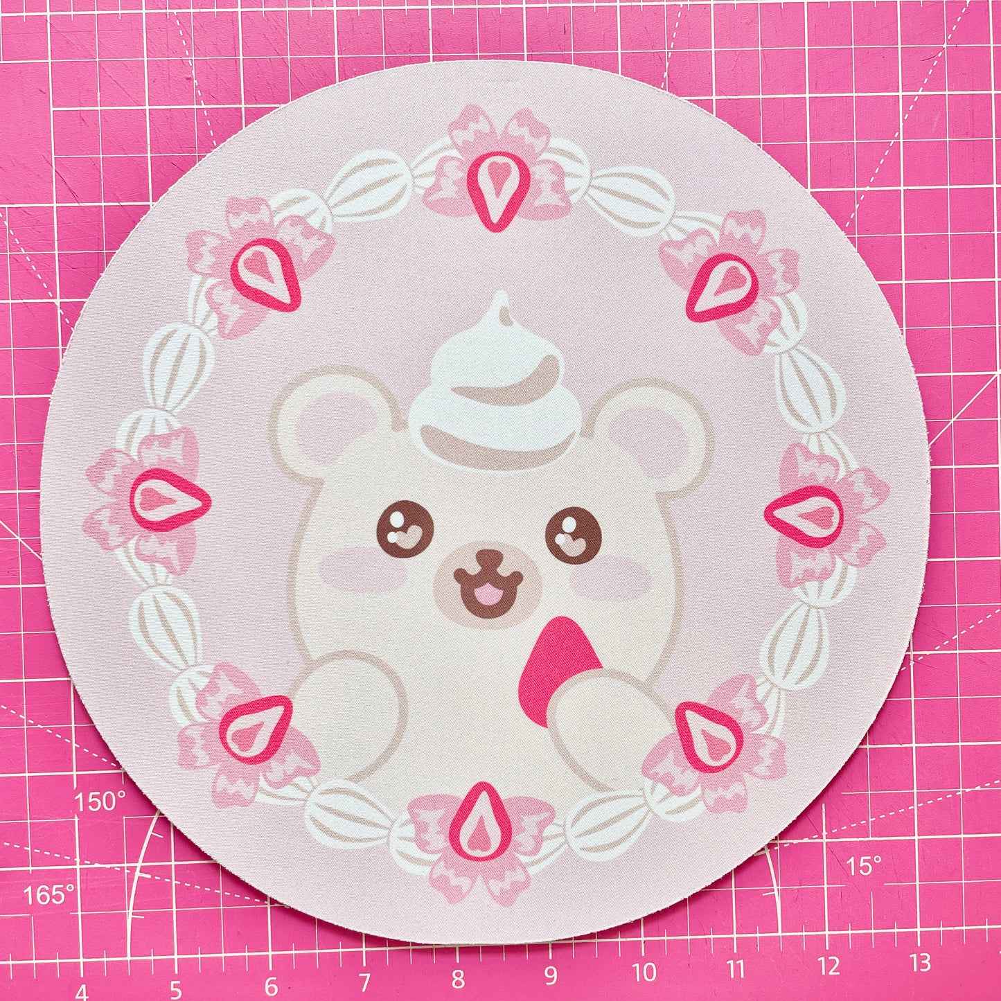 Strawbearies & Cream Mouse Pad image 0