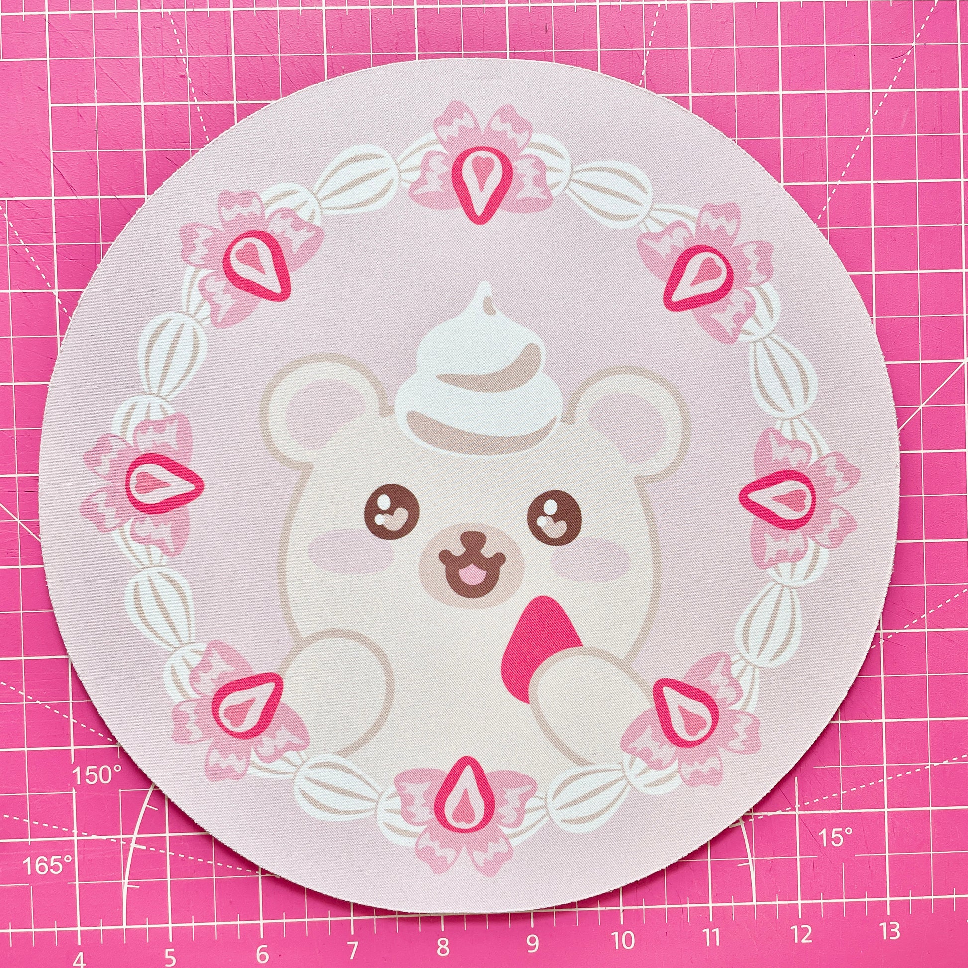 Strawbearies & Cream Mouse Pad image 0