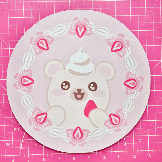Strawbearies & Cream Mouse Pad image 0