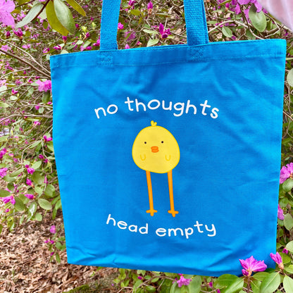 No Thoughts Head Empty Tote Bag image 2