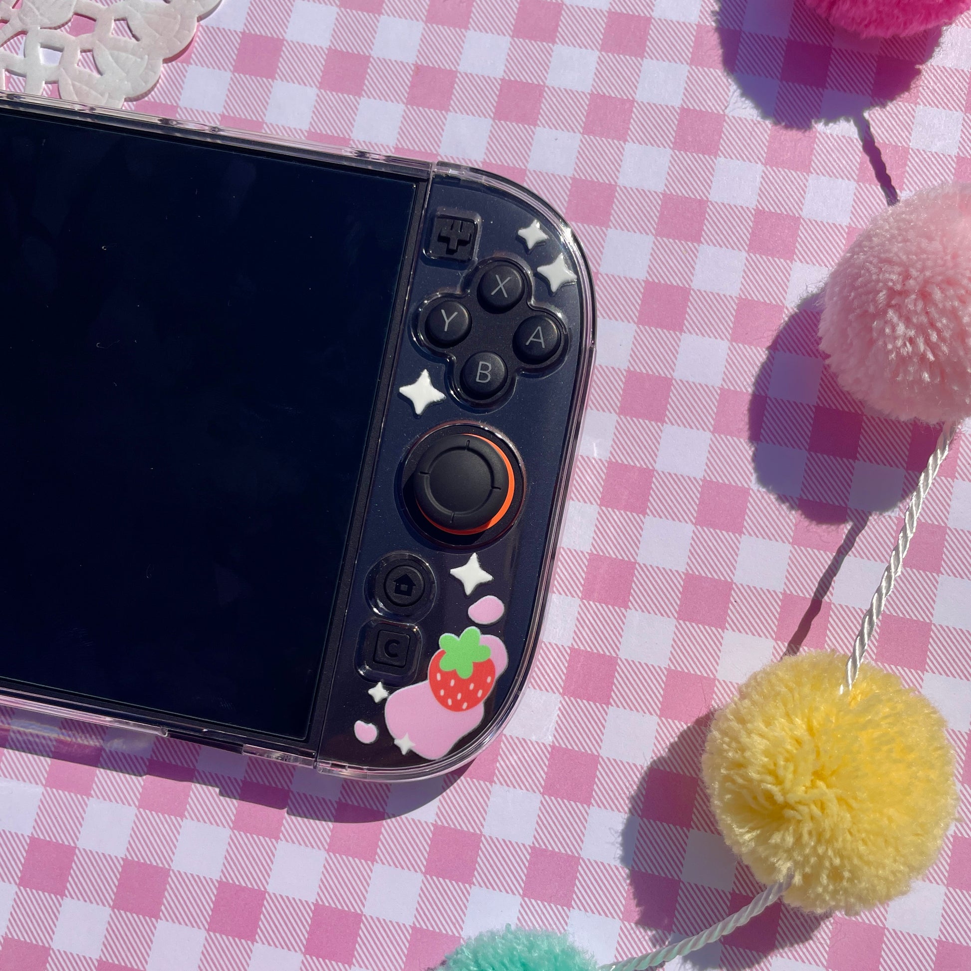 Strawberry Milk Clear Nintendo Switch 2 Case image 9