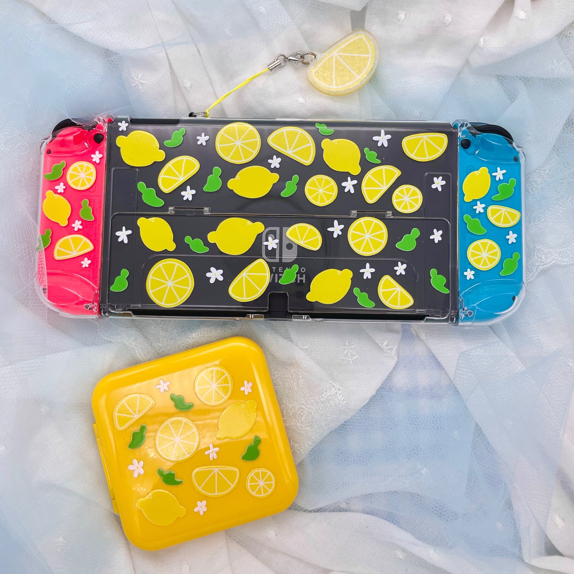 Lemon Clear Nintendo Switch OLED Case image 1