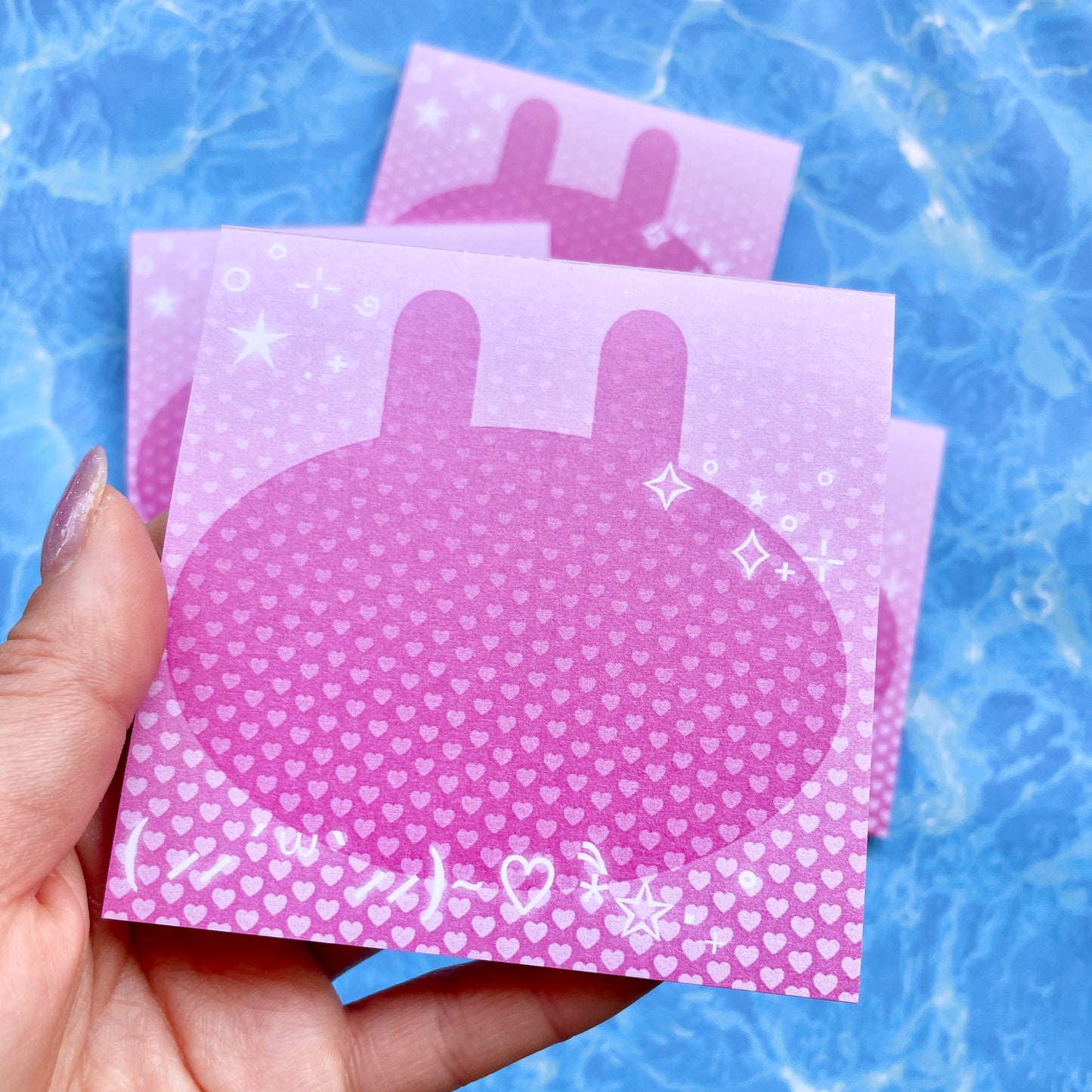 Cyber Bunny Square Memo Pad image 2