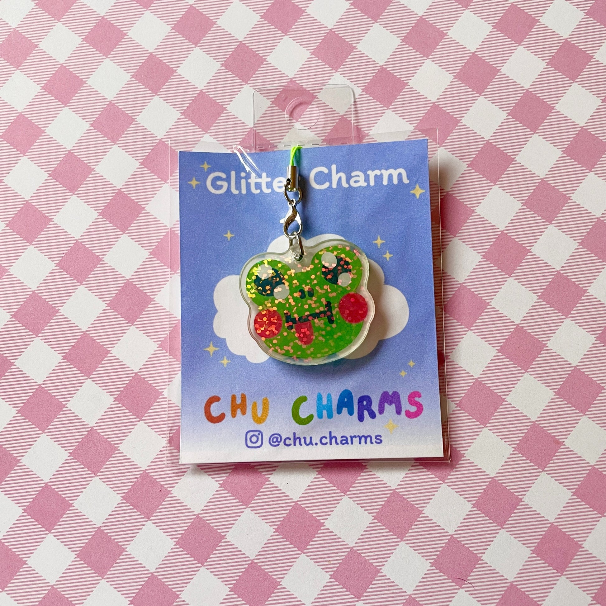 Cheeky Frog Phone Charm image 5