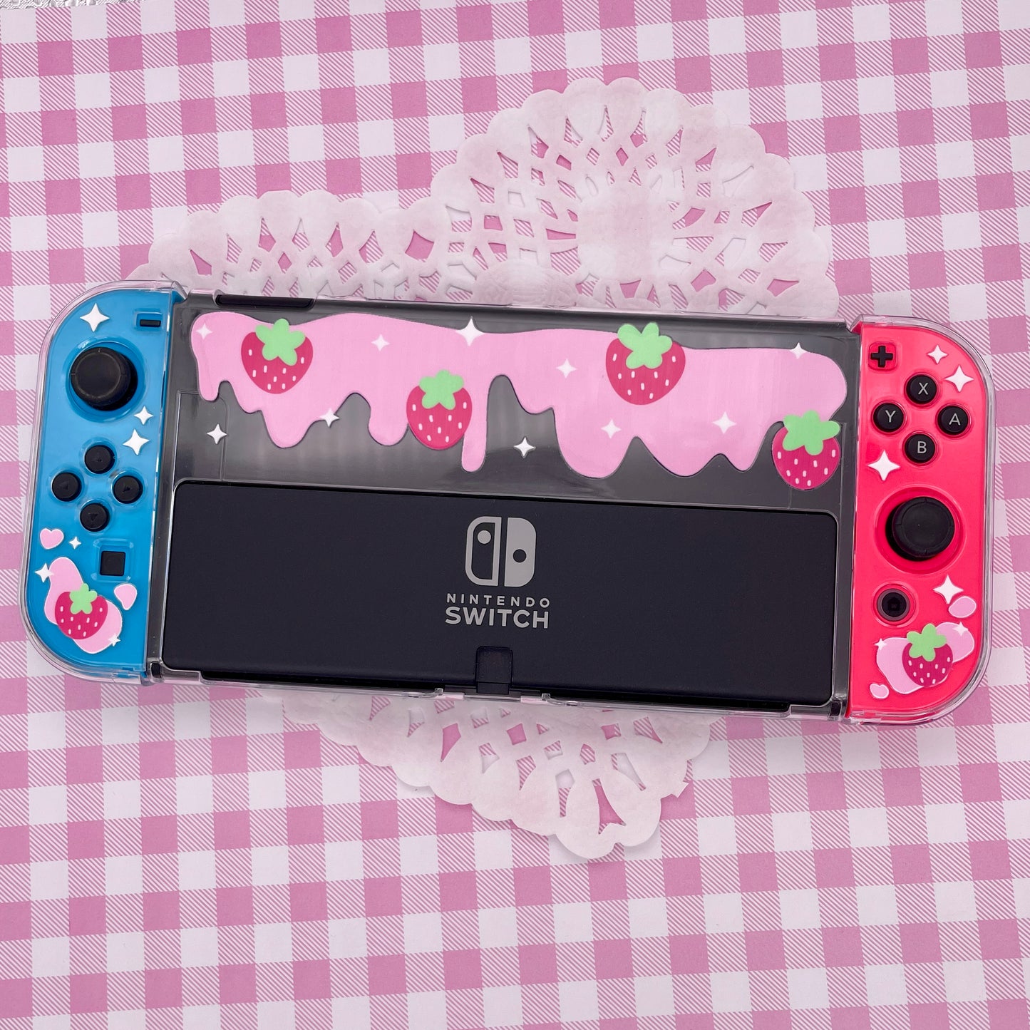 Strawberry Milk Switch OLED Case image 3