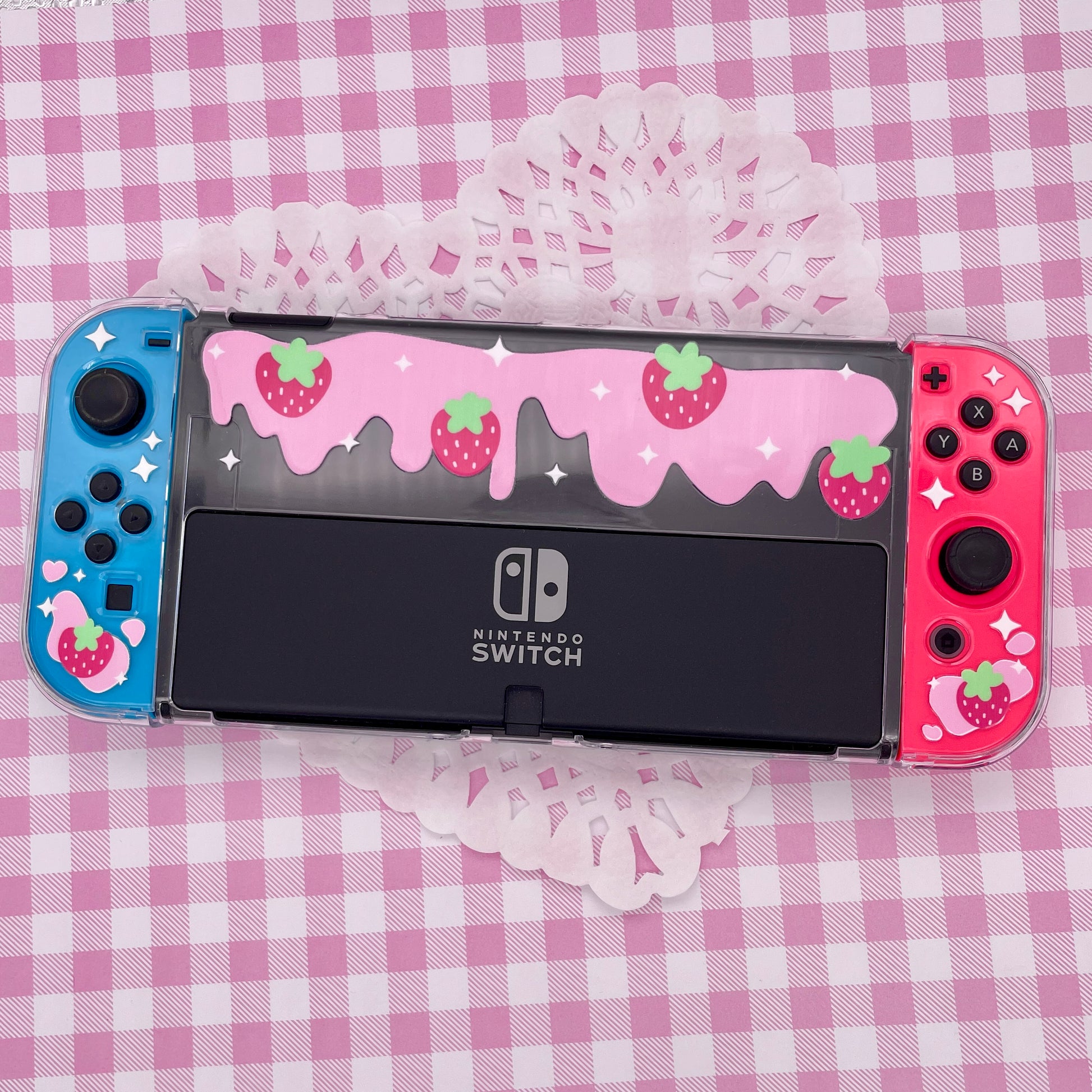 Strawberry Milk Switch OLED Case image 3