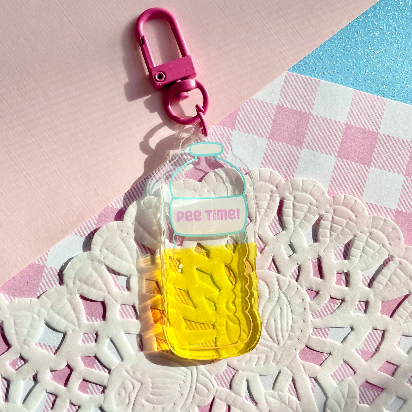 Pee Time Translucent Acrylic Charm image 2