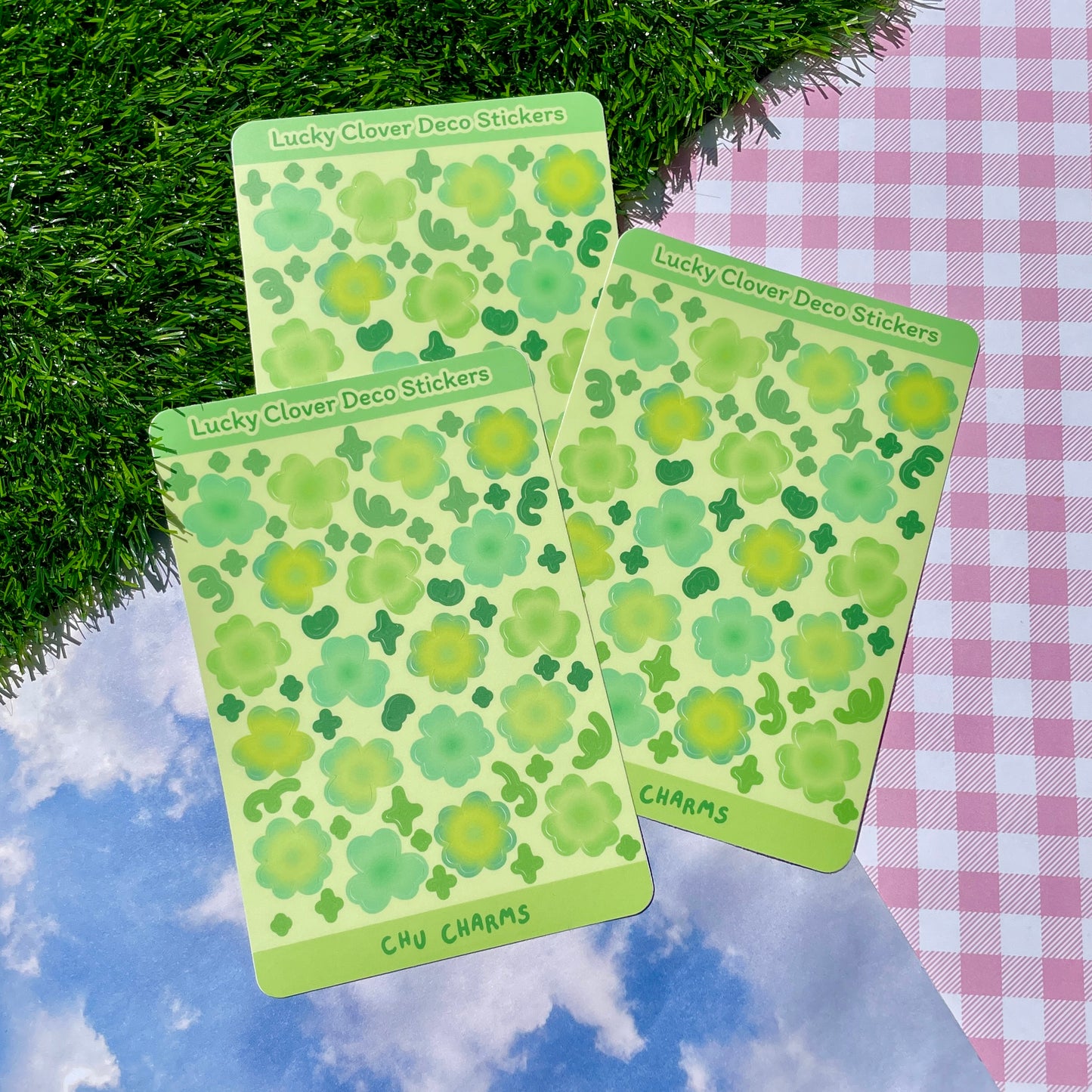 Lucky Clover Deco Sticker Sheet