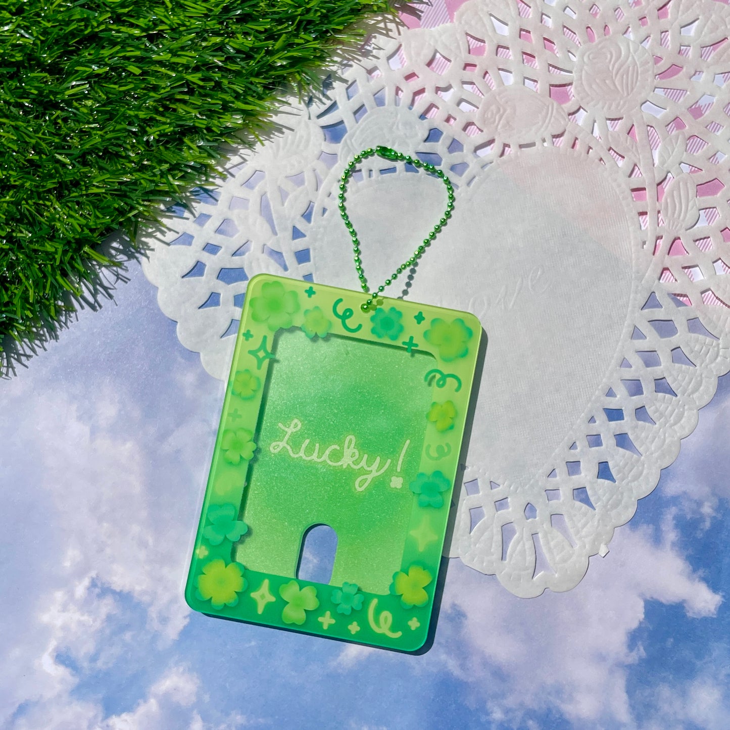 Lucky Clover Photo Card Holder