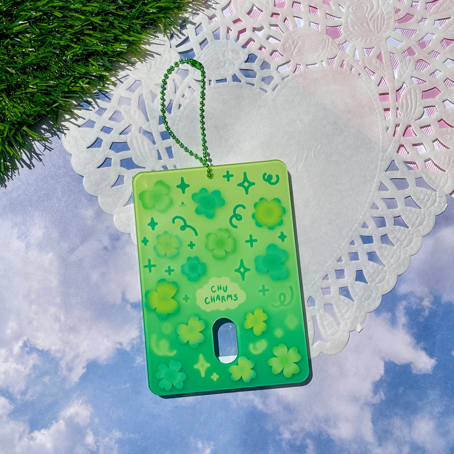 Lucky Clover Photo Card Holder